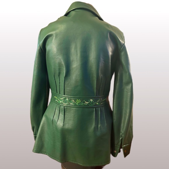 Vintage Penney’s International Imports Western Green Embroidered Jacket XL 14 - Picture 3 of 16
